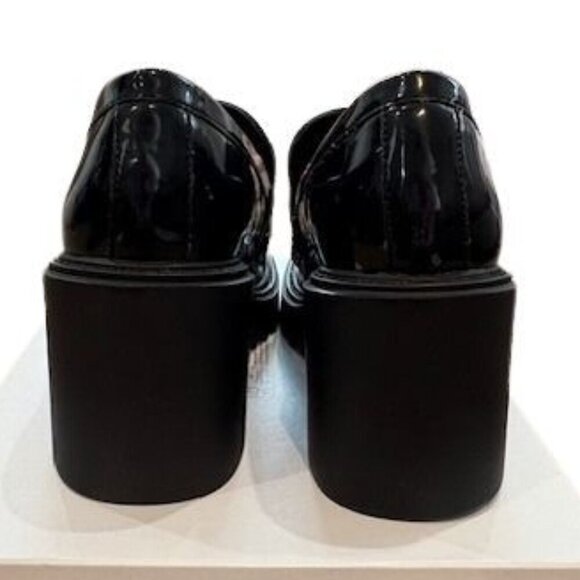 Bloomingdale’s Aqua “Beka” Patent Round Toe Loafer Heels in Black – SZ 10M - Picture 6 of 8